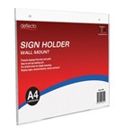Esselte Sign Menu Holder 47581 A4 Landscape Wall Mount Clear