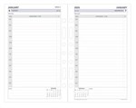 Debden Organiser Refill Dk1100 Dated Day To Page 216 X 140mm 2026