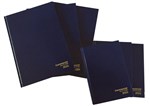 Diary Commercial Hard Cover A4 2 Days To A Page 2026 Navy Blue