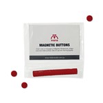 Visionchart Magnetic Buttons 15mm Red Pk 16 VMMAG15R