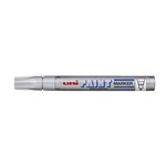 Uniball Px20 Paint Marker Medium Bullet Point 28mm Box 12 Silver
