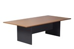 Rapid Boardroom Table 2400mm x 1200mm Beech Top  Ironstone Base