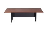Rapid Boardroom Table 2400mm x 1200mm Cherry Top  Ironstone Base