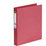Marbig Binder Bright Ring PE A4 2D Ring 25mm Coral