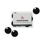 Visionchart Magnetic Buttons 30mm Diameter Black Pk 8 VWMAG30BK