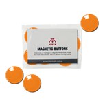 Visionchart Magnetic Buttons 30mm Diamete Orange Pk 8 VWMAG30O