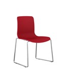 Acti 4S Side Chair With Sled Base Red
