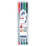 Staedtler Pen 334 Sb4 Triplus Fineliner Assorted 4