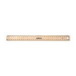 Wooden Ruler Unpolished 30cm Brown
