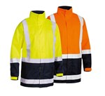 Bisley Jacket HiVis Recycled Taped Rain Shell BJ6766T