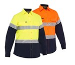 Bisley Shirt Womens LS 140gsm PolyCotton Vented Taped BL6491T