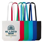 Coloured Cotton Long Handle Bag